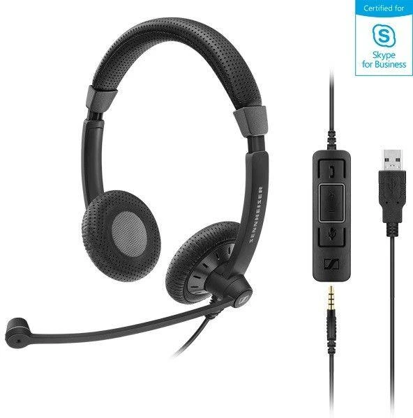 Epos Sennheiser SC 75 USB MS laidinės ausinės, Juodos