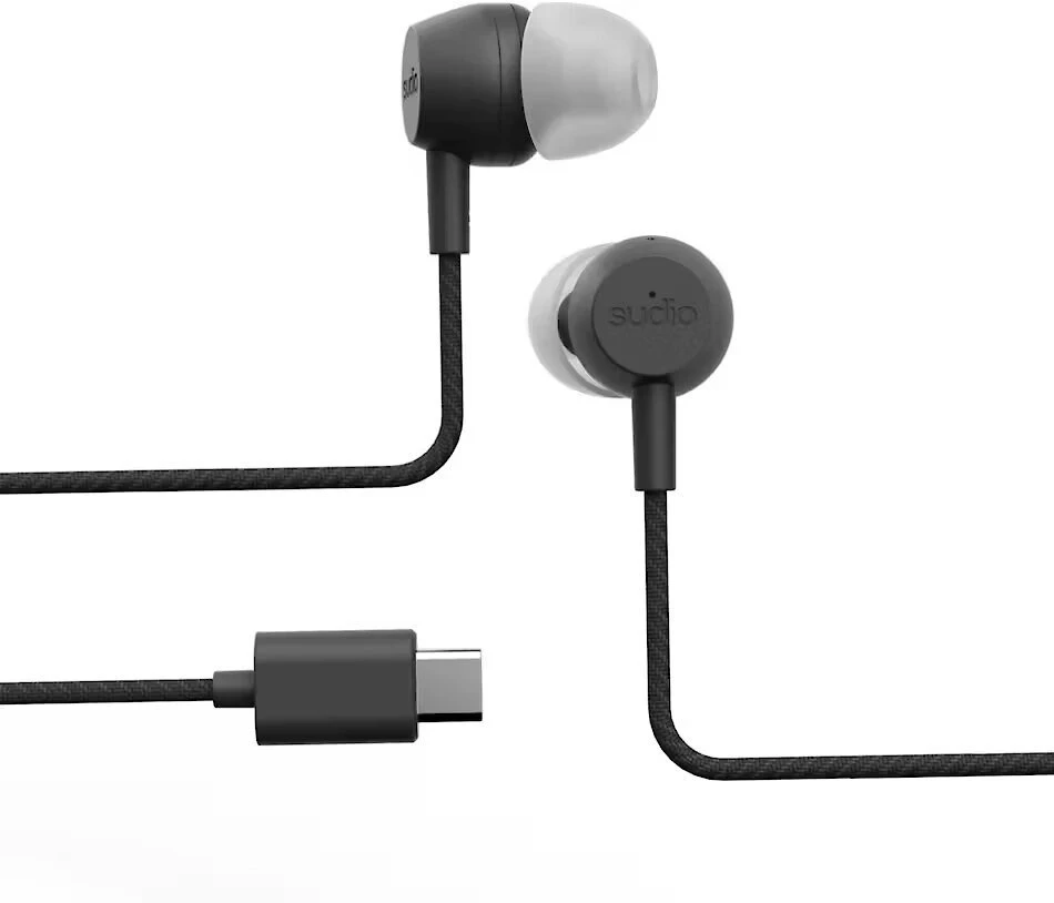 Ausinės Sudio Earbuds | V3 Pro | į ausis įkišamos | Mikrofonas | Jet Juodas | Noise canceling