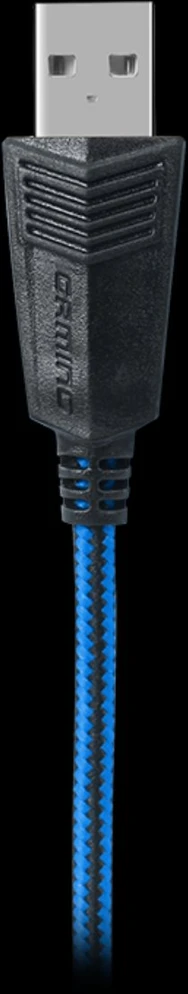 Ausinės su mikrofonu SVEN AP-U980MV juodas-mėlynas (USB, LED, 7.1), SV-015633