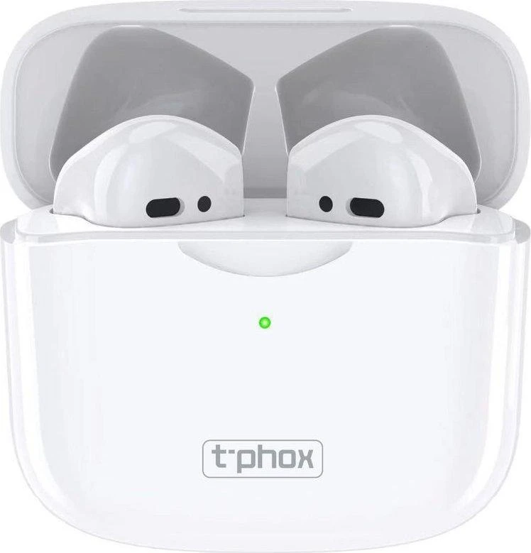Ausinės T-PHOX TWS-10 BT, baltos spalvos