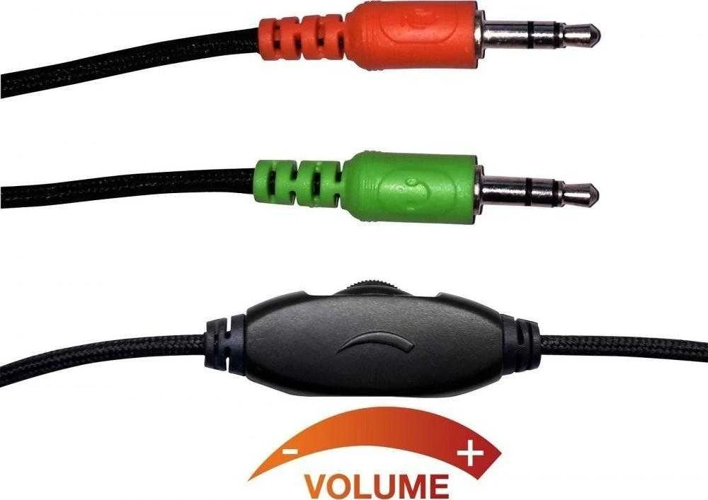 TECHLY ausinės su 3.5mm jungtimis ir garso reguliatoriumi