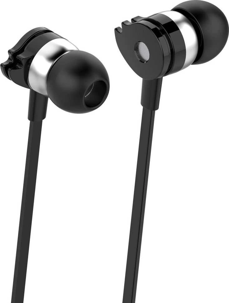 Ausinės TECHLY Stereo Earphones In-Ear su mikrofonu Juodas