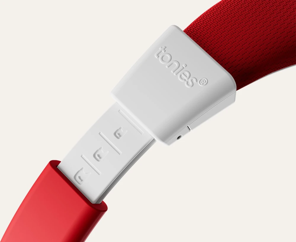 Ausinės tonies Bluetooth Kopfhrer - raudona - raudona/baltas, skirta die Toniebox 2