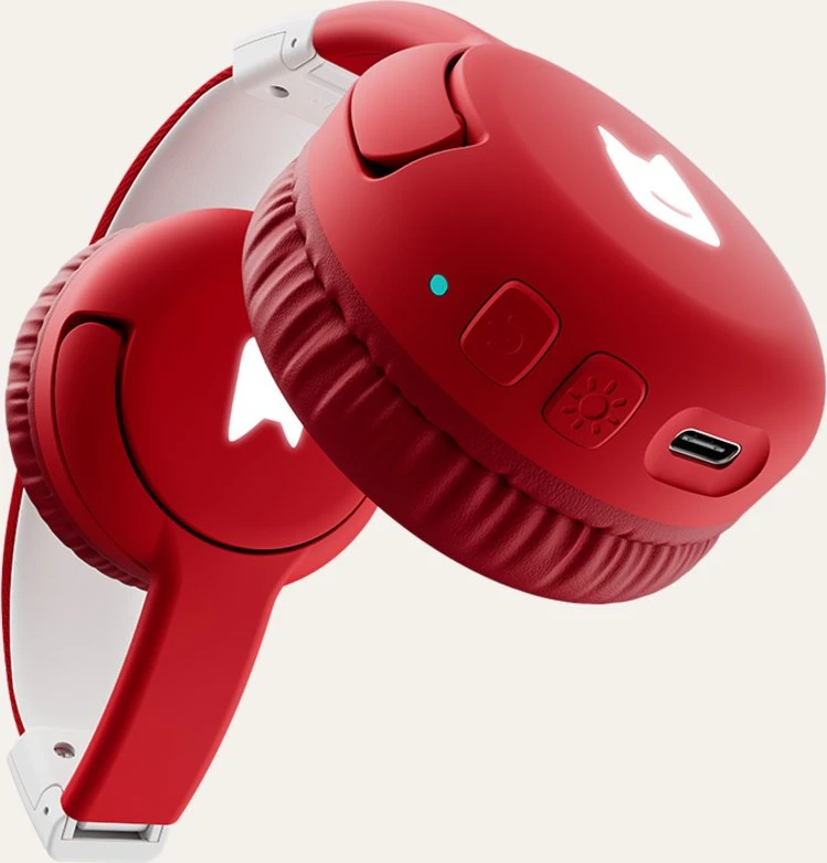 Ausinės tonies Bluetooth Kopfhrer - raudona - raudona/baltas, skirta die Toniebox 2