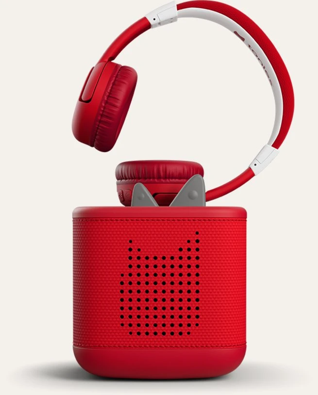 Ausinės tonies Bluetooth Kopfhrer - raudona - raudona/baltas, skirta die Toniebox 2