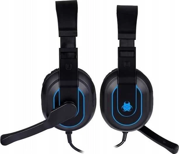 Tracer Gaming Zone Radian RGB Flow ausinės žaidimams, Juodos