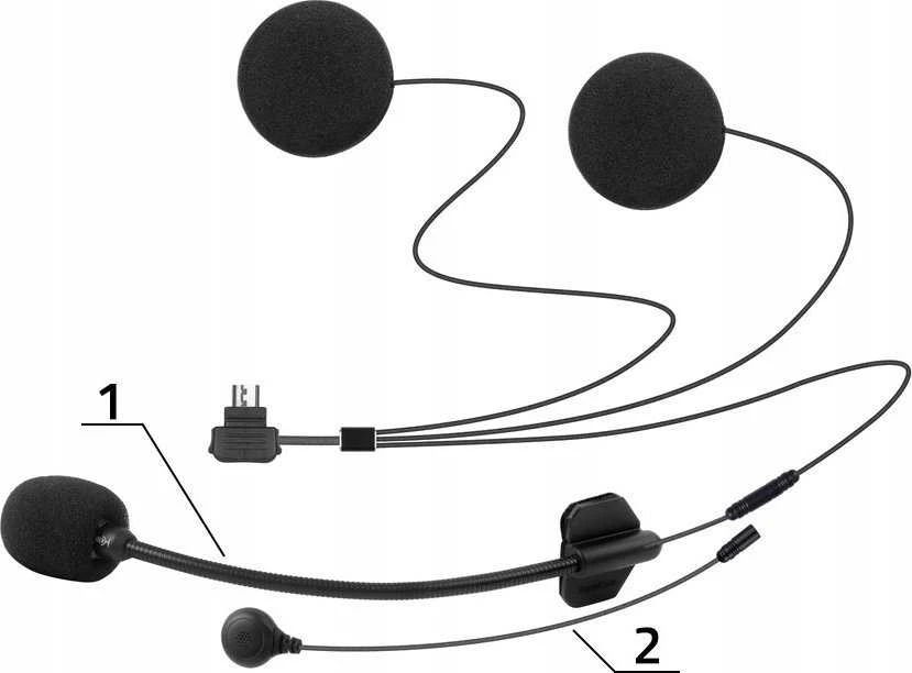 Motociklo Interkomas - Freedconn Ky-pro Single, Juodas