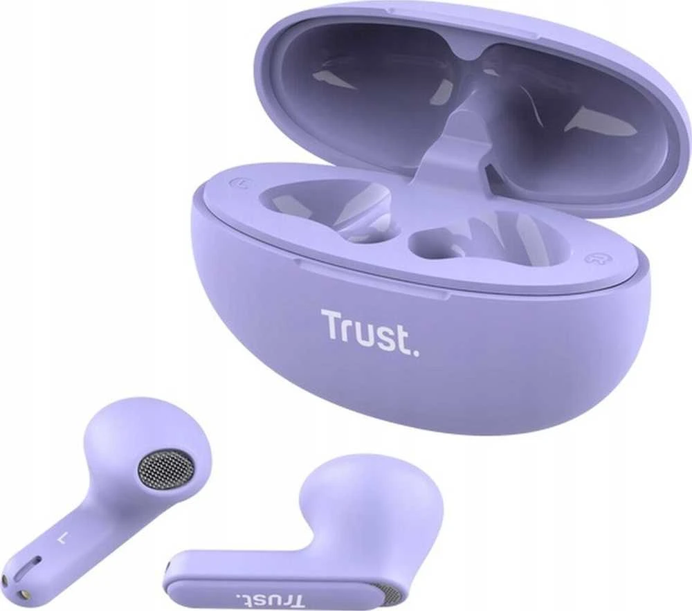 Trust Yavi Ausinės True Belaidės Stereo (TWS) į ausis įkišamos Calls/Music USB Type-C Bluetooth Violetinė