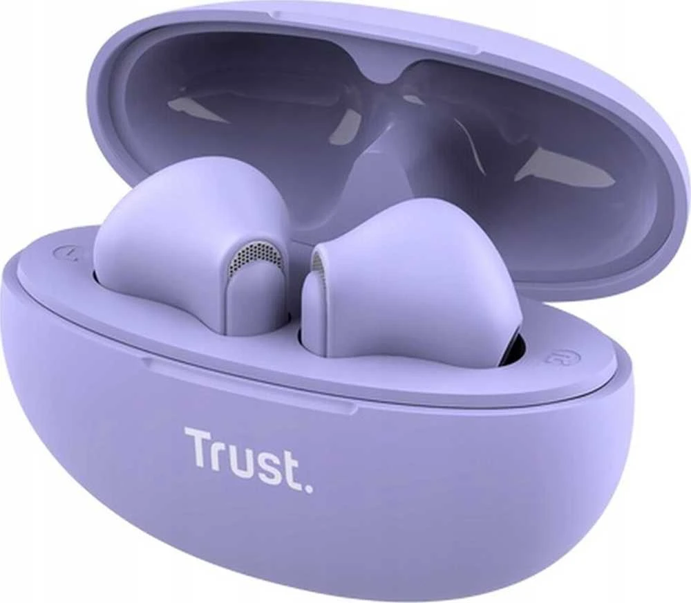 Trust Yavi Ausinės True Belaidės Stereo (TWS) į ausis įkišamos Calls/Music USB Type-C Bluetooth Violetinė