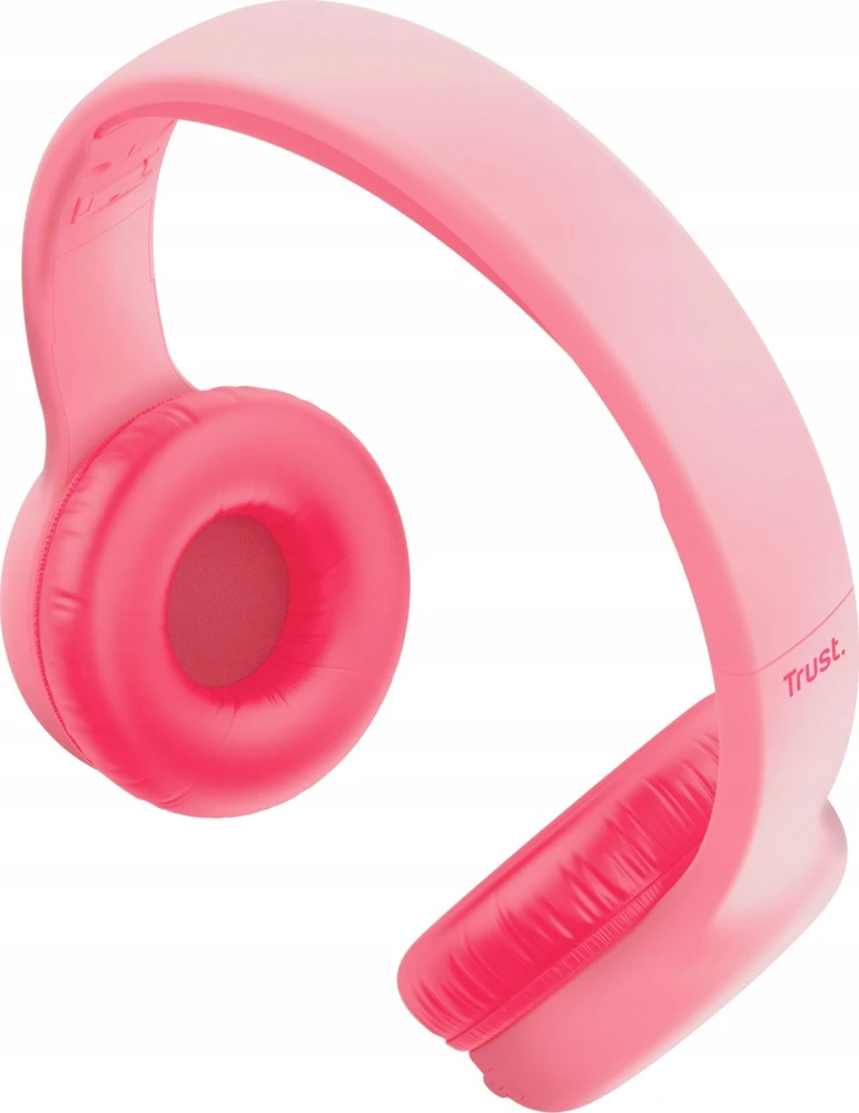 Trust Nouna Ausinės su laidu & Belaidės su lankeliu ant galvos Calls/Music USB Type-C Bluetooth Rožinė