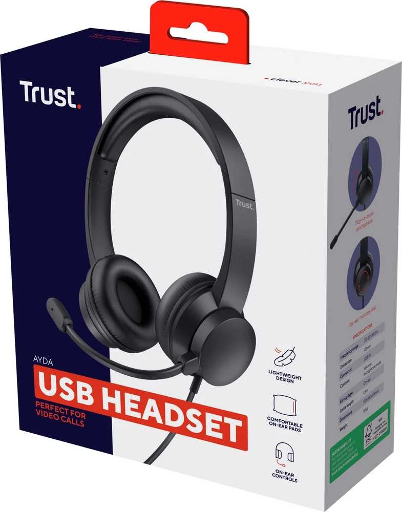 Trust AYDA USB PC Ausinės -