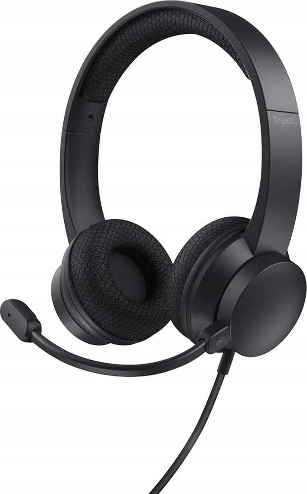 Trust Ayda Ausinės su laidu su lankeliu ant galvos Calls/Music USB Type-A Juodas