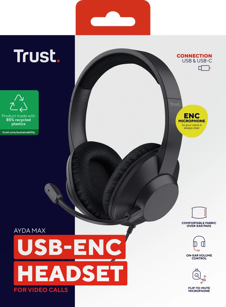 Trust AYDA MAX USB-ENC Ausinės - .