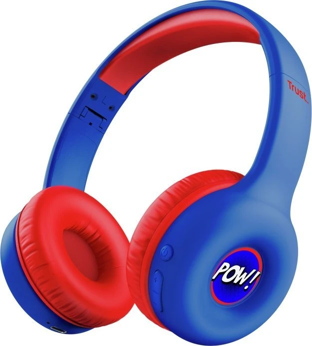 Trust Nouna Ausinės su laidu & Belaidės su lankeliu ant galvos Calls/Music USB Type-C Bluetooth Mėlyna