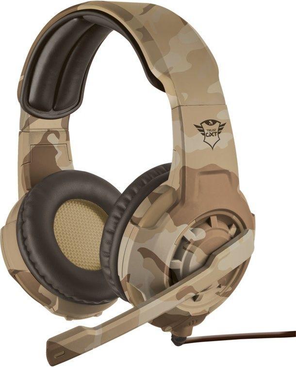 Žaidimų ausinės Trust GXT 310D Radius, Desert Camo, 22208
