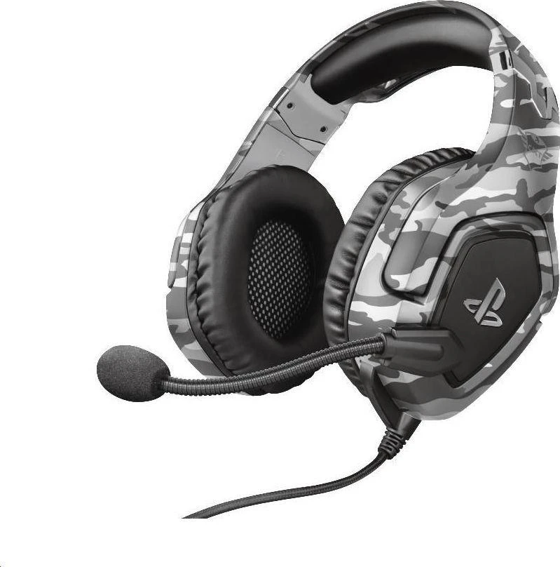 Žaidimų ausinės Trust GXT 488 Forze-G PS4 Ausinės Žaidimams PlayStation® official licensed product, Pilkos, 23531