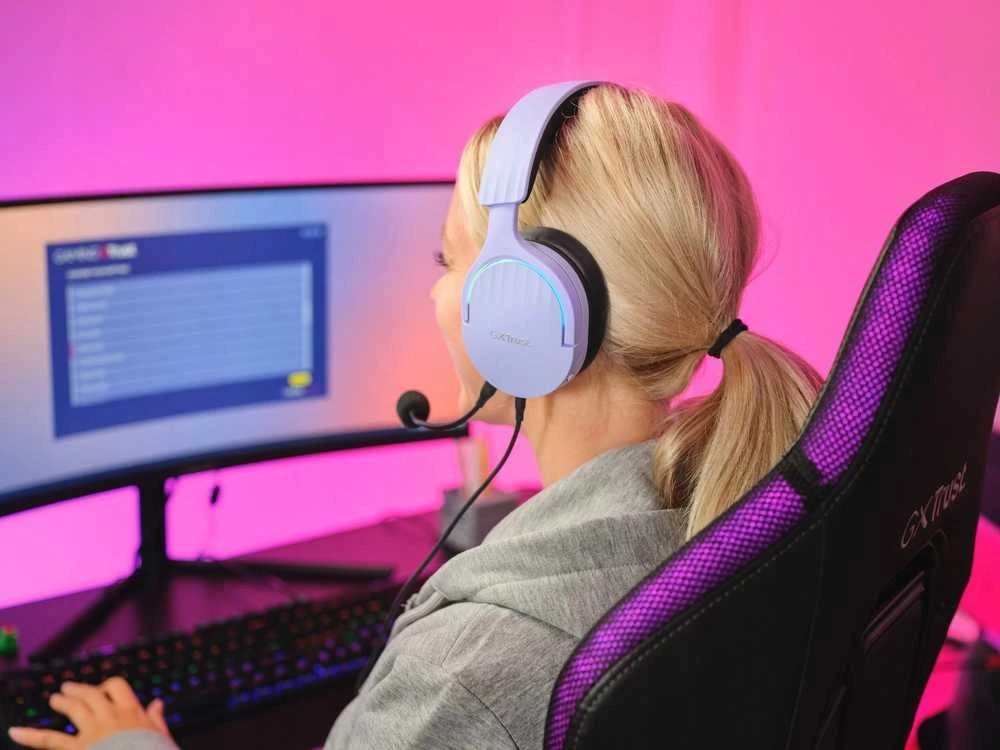 Trust GXT490P Fayzo 7.1 USB Ausinės Violetinė