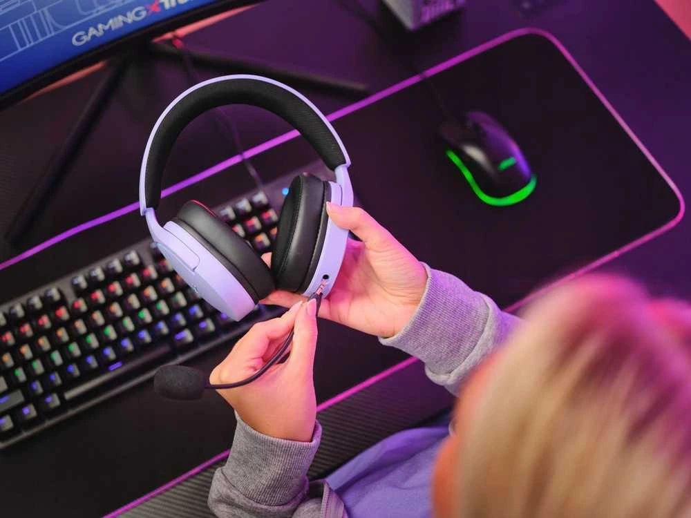 Trust GXT490P Fayzo 7.1 USB Ausinės Violetinė