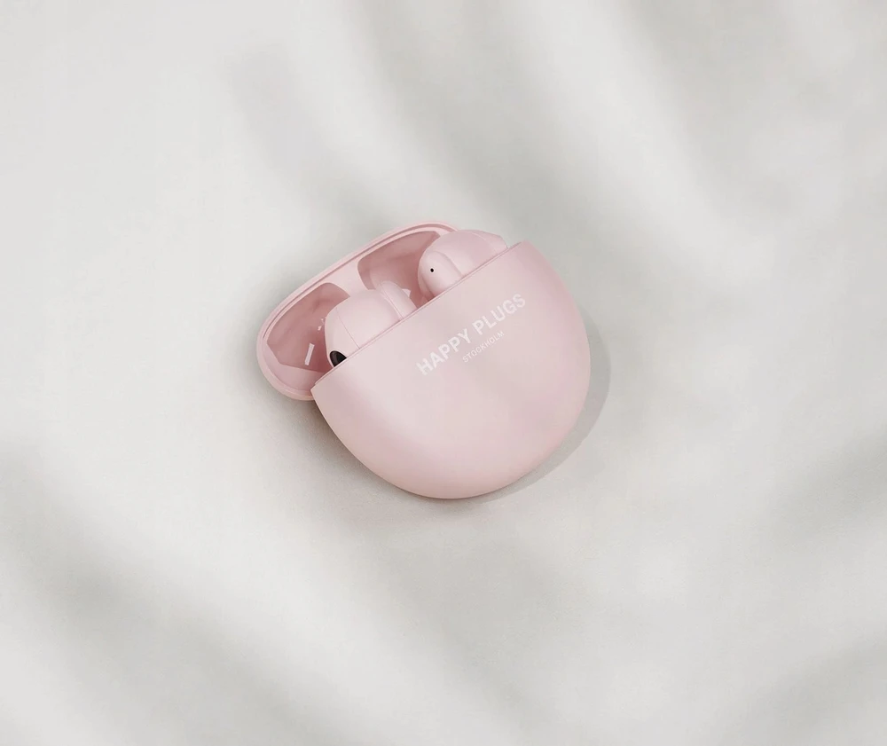 Tura Scandinavia Ab Happy Plugs Joy Lite - belaidės ausinės Įstatomos į ausis (į ausis įkišamos tipo) ausinės su ENC (rožinė)