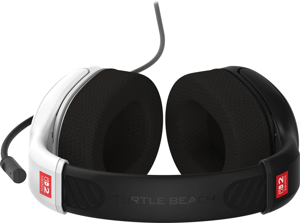 „Turtle Beach“ ausinės su mikrofonu „Airlite Fit Nintendo Switch 2“, juodos/baltos