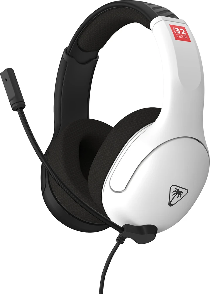 „Turtle Beach“ ausinės su mikrofonu „Airlite Fit Nintendo Switch 2“, juodos/baltos
