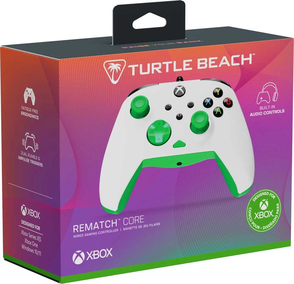 Turtle Beach Rematch Core Laidinis Žaidimų Pultelis | Balta/Žalia | XBOX
