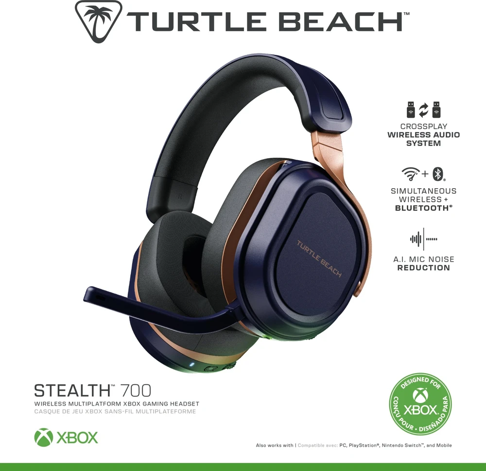 Turtle Beach Stealth 700 Gen 3 Belaidės „XBOX“ žaidimų ausinės | Kobaltas