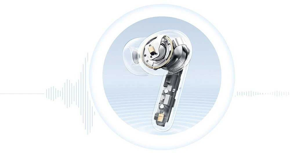 QCY Melobuds N50 Ausinės with ANC IPX4 Bluetooth 5.4 - Juodas