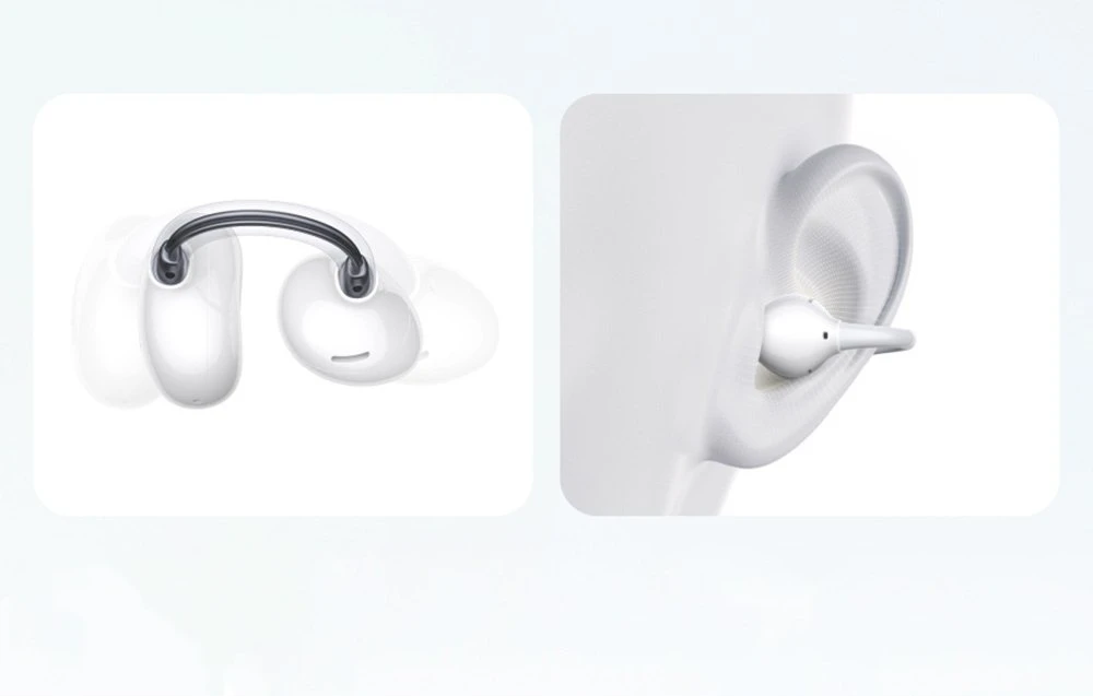 Ausinės Ugreen Ausinės į ausis įkišamos WS218 ClipBuds LDAC (balta)
