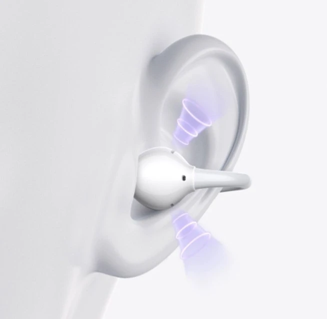 Ausinės Ugreen Ausinės į ausis įkišamos WS218 ClipBuds LDAC (balta)