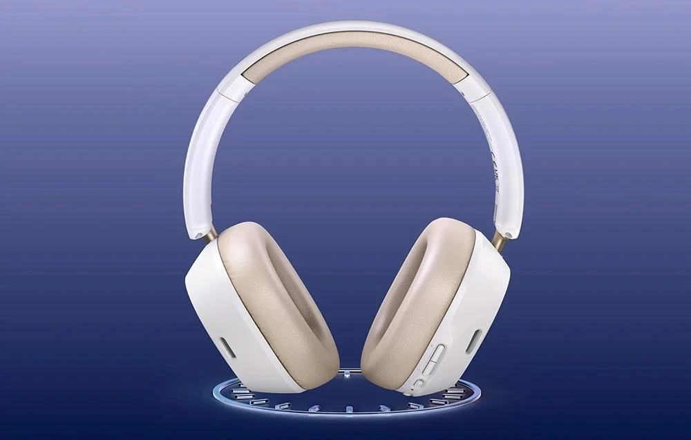 Ausinės belaidės Ugreen HiTune Max 5C, Hybrid ANC, Bluetooth 5.4 (balta)