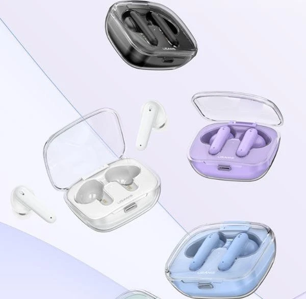 USAMS Bluetooth 5.3 TWS BEseries ausinės belaidės mėlynas US-BE16