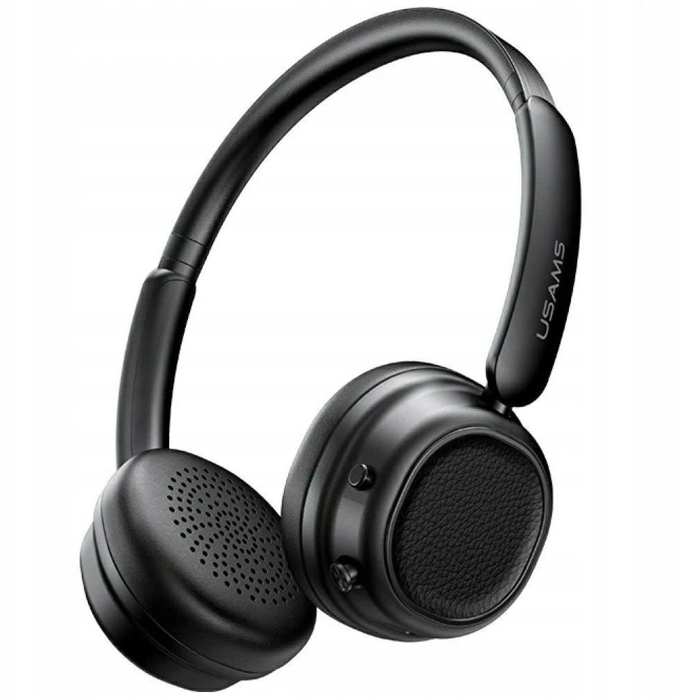 USAMS SR01 Bluetooth 5.3 ANC ausinės juodos spalvos