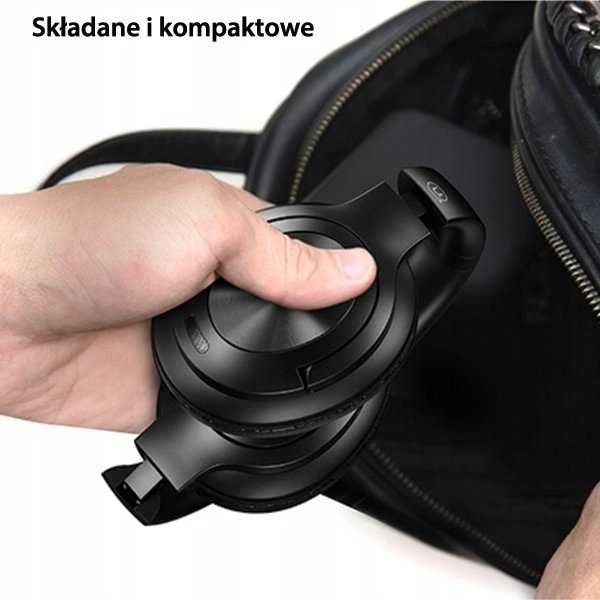 USAMS Bluetooth 5.3 Ausinės US-YH Series juodos spalvos TDLYEJYS01 (USAMS-YH21)