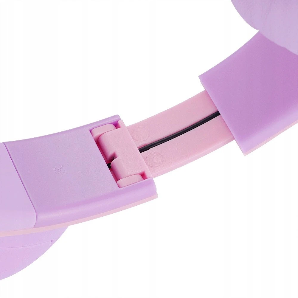 Ausinės vaikams su katės ausytėmis PowerLocus BT P2 Kids Cat Ears, violetinės spalvos