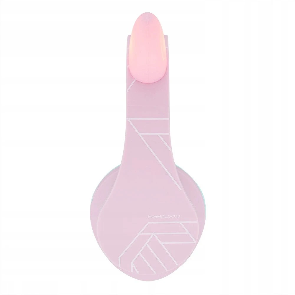 Ausinės vaikams su katės ausytėmis PowerLocus BT P2 Kids Cat Ears, violetinės spalvos