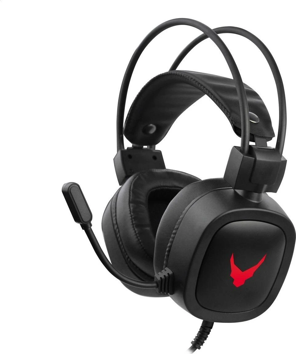 Laisvų rankų įranga VARR GAMING VH6020 su mikrofonu (RGB 3,5mm) juoda