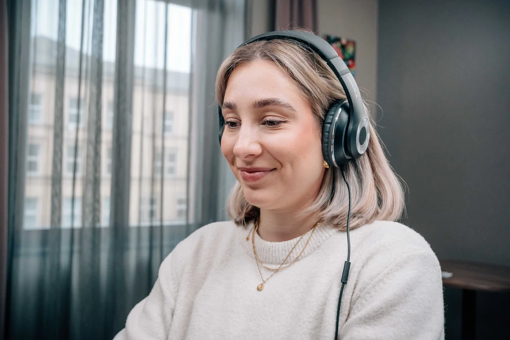 Verbatim TruSound ausinės su mikrofonu, przewodowa, juoda, kištukas ir play typ USB-C