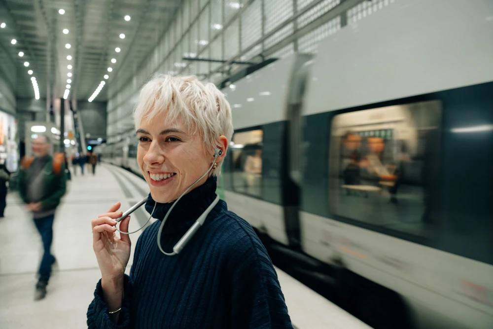 Verbatim TruSound ANC Ausinės with Neckband pilkos spalvos 30206