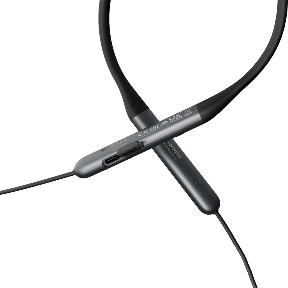 Verbatim TruSound ANC Ausinės with Neckband juodos spalvos 30205