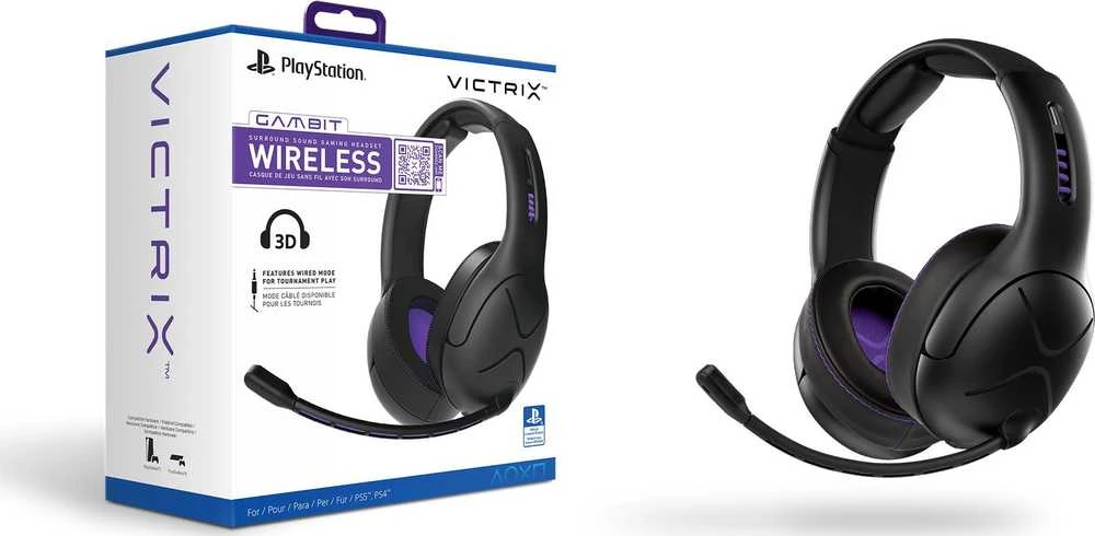 PDP Victrix Gambit belaidės ausinės PS4/PS5