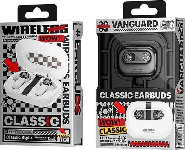 WEKOME VA06 Vanguard Series - Bluetooth V5.2 TWS belaidės ausinės su įkrovimo dėklu (Baltas)