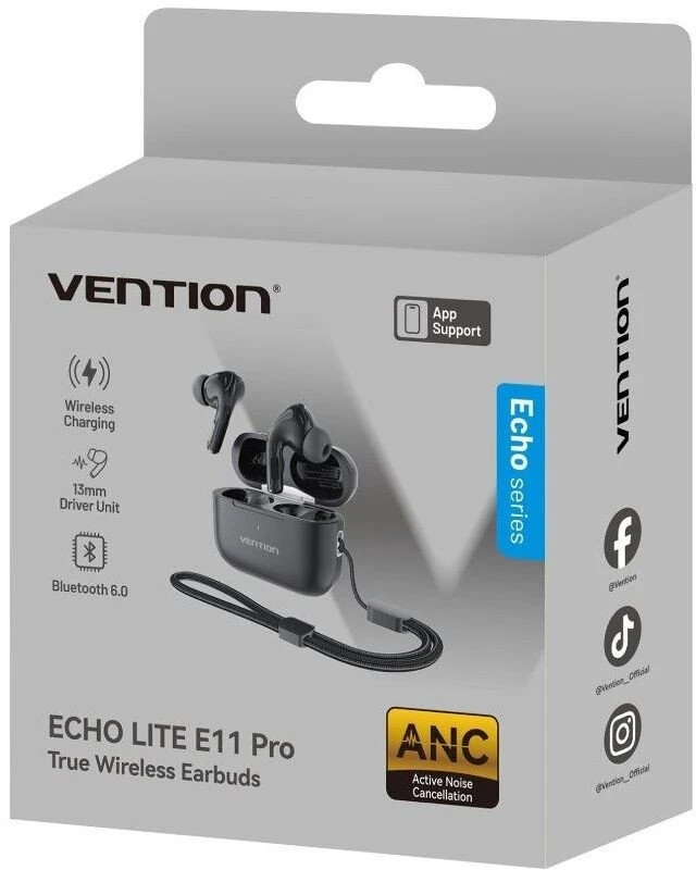 Vention Echo Lite E11 Pro ausinės pakuotėje