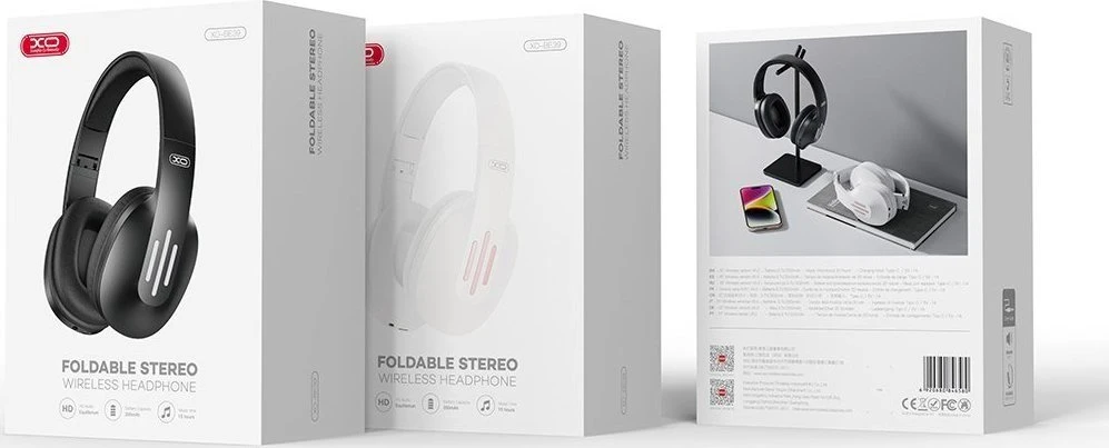XO „Bluetooth“ ausinės BE39 juodos