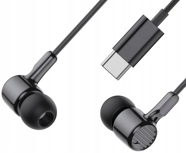 XO laidinės ausinės EP81 USB-C juodos