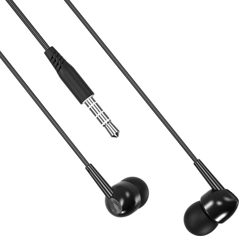 XO laidinės ausinės EP37 jack 3,5mm juodos
