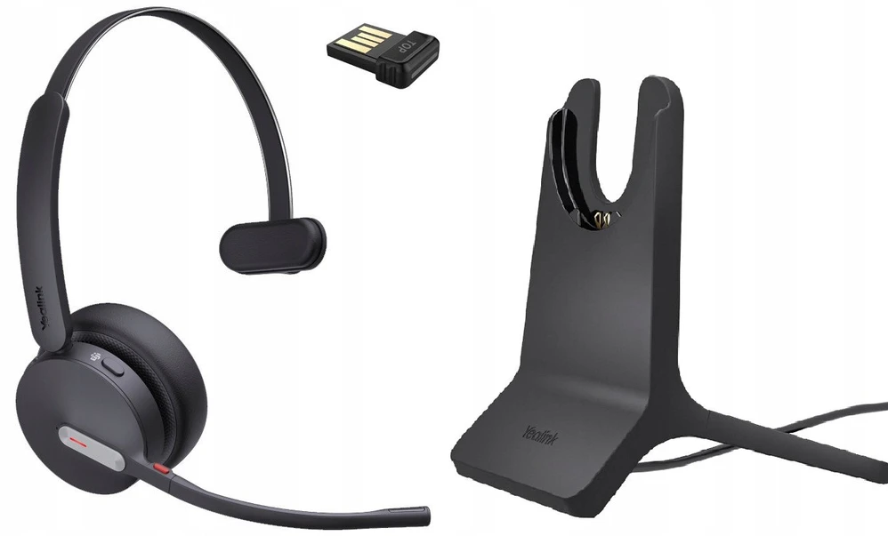 Yealink Bluetooth Ausinės BH70 Mono su Stovas Teams USB-C/A