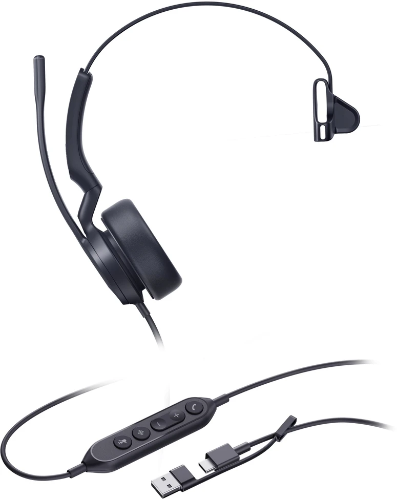 Ausinės Yealink UH 44 Mono USB-C/A (1308241)