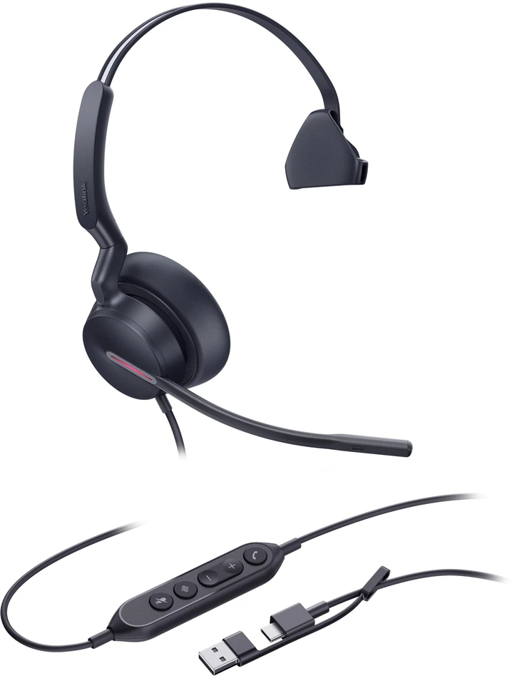 Ausinės Yealink Uh46 Mono Usb-C/A Ausinės (1308242)