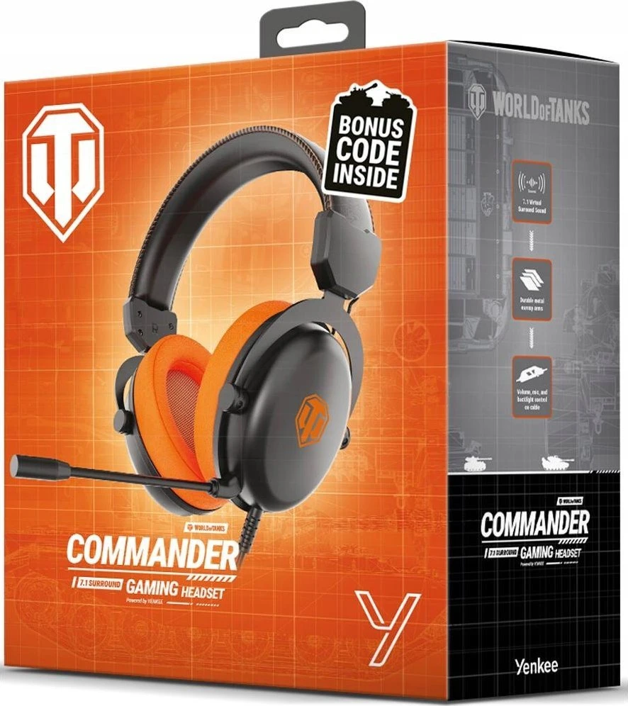 Yenkee Commander World of Tanks ausinių pakuotė